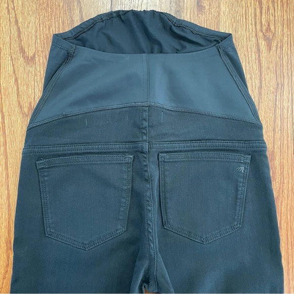 Madewell Maternity Over-the-Belly Skinny Jeans in Lunar Wash Black size 24 - Picture 9 of 16